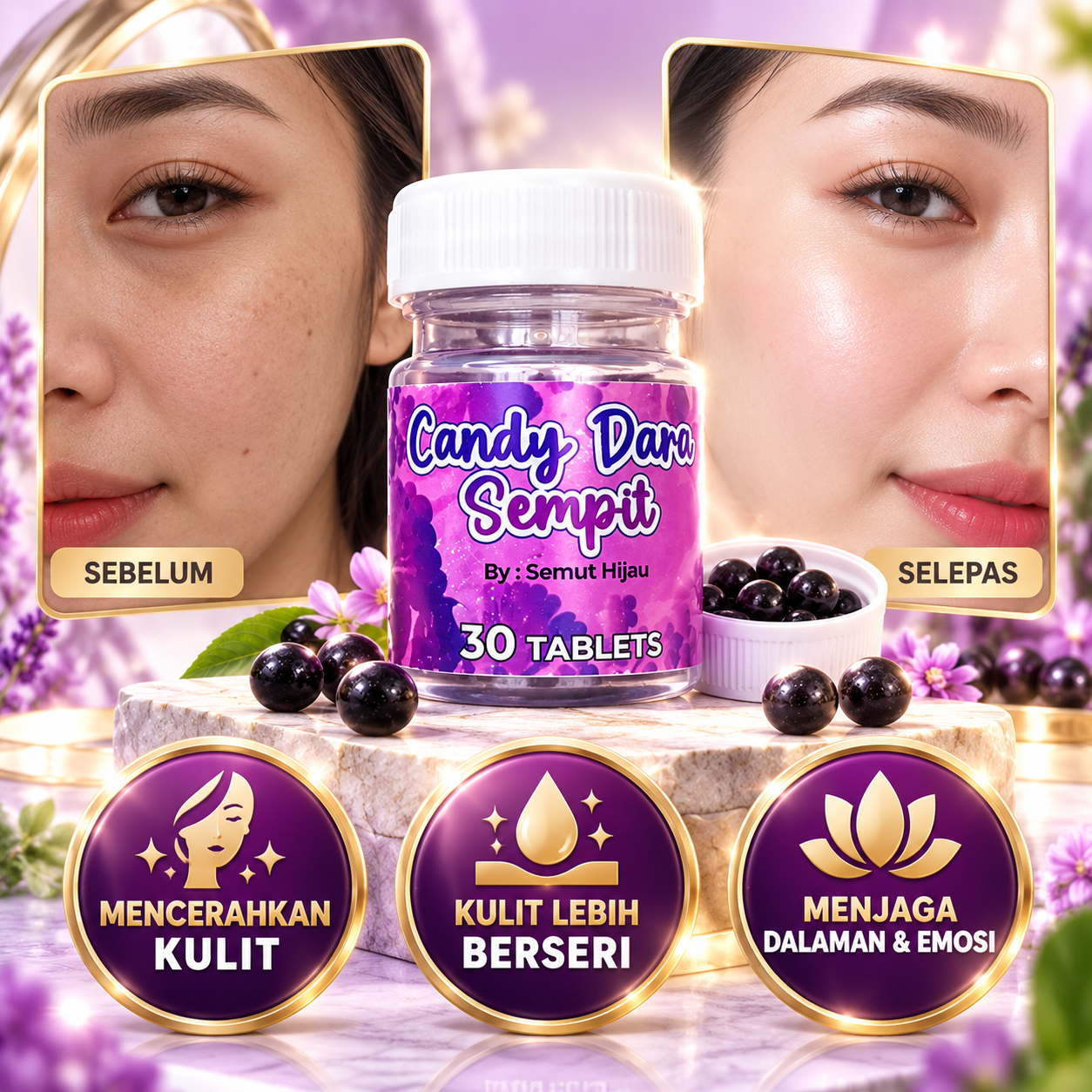 Botol Candy Dara Sempit